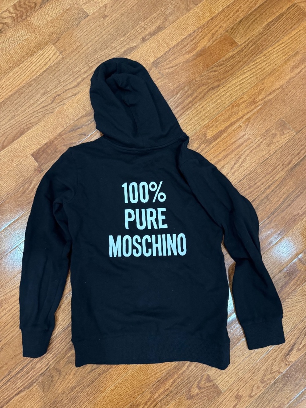 BLACK MOSCHINO BOYS HOODIE - 100% PURE MOSCHINO